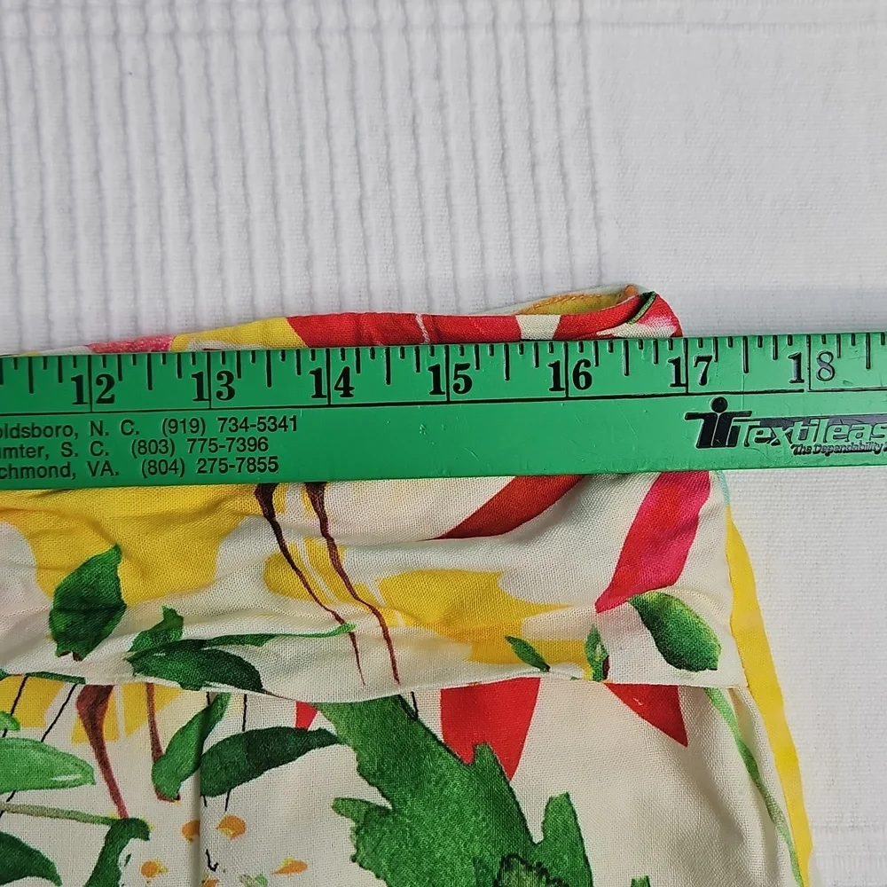 Antonio Melani Linen Blend Tropical Print Skirt With Wrap/Tie‎ Front: Size- 14